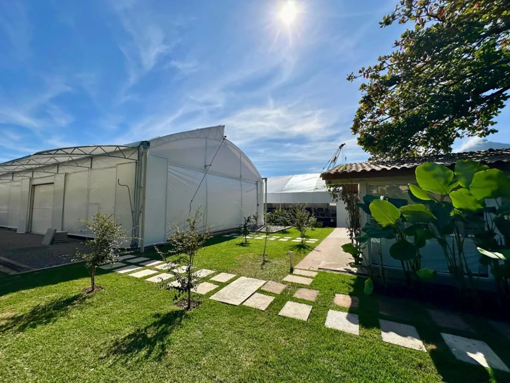Estruturas cobertas e acesso às instalações ECOREEF